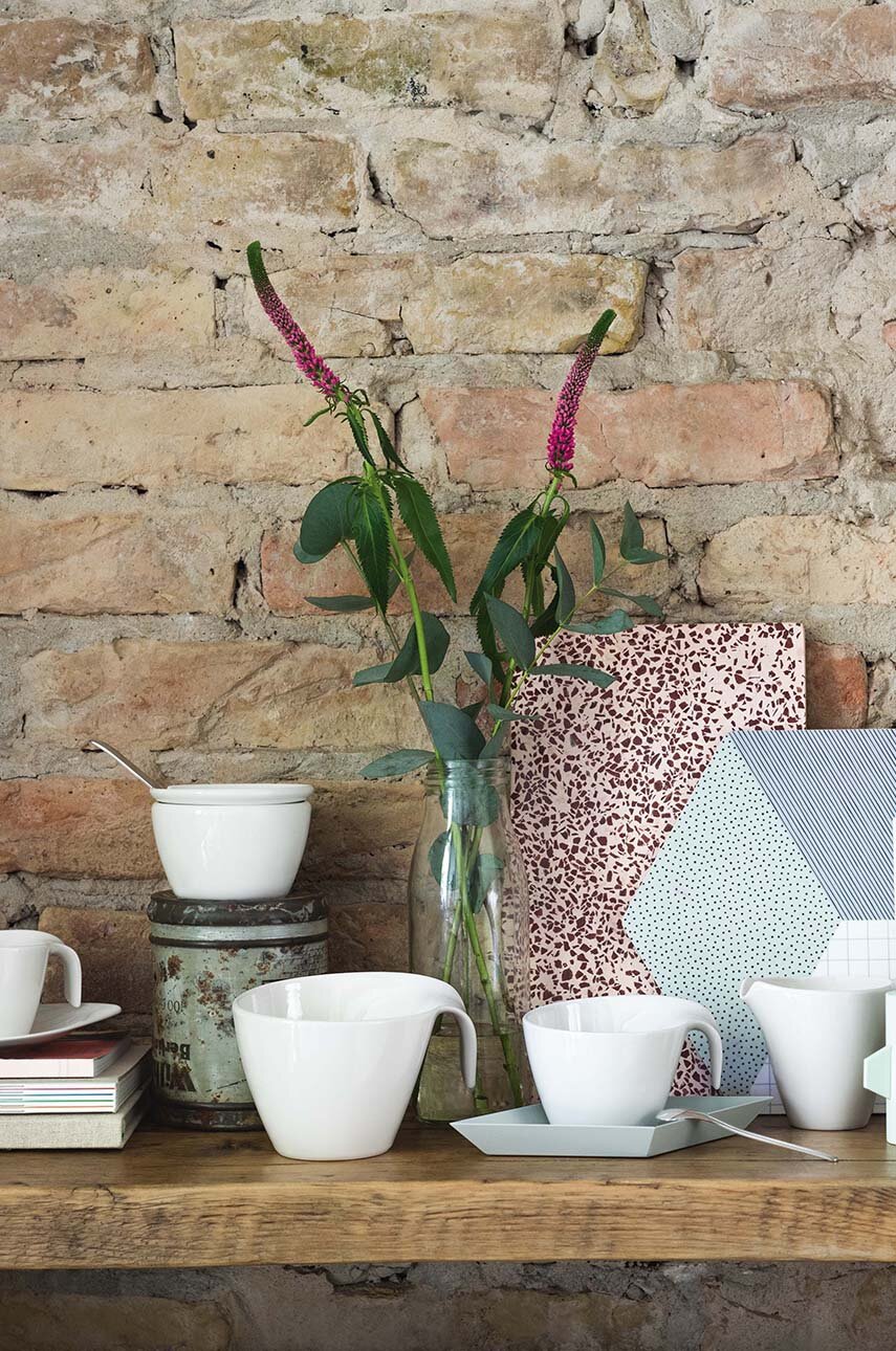 Portatovaglioli Villeroy & Boch In Porcellana Con Rosa Selvatica – Lavastoviglie, Altezza 4 Cm