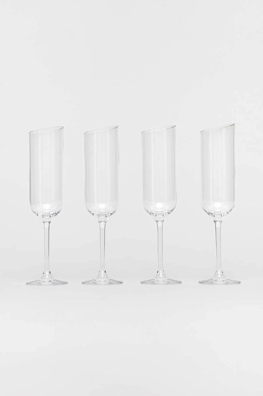 transparentny Villeroy & Boch zestaw kieliszków do szampana NewMoon 4-pack Unisex