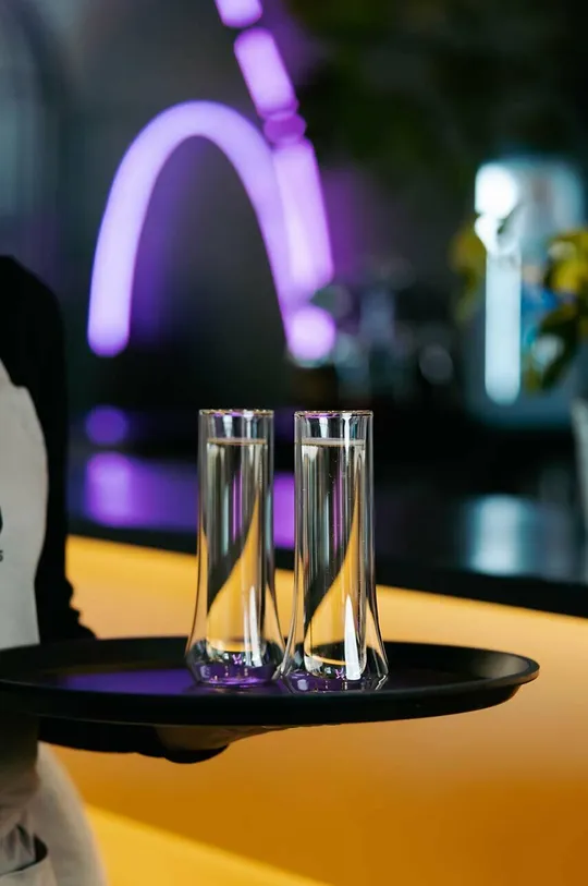priesvitná Sada pohárov na šampanské Vialli Design Soho 2-pak