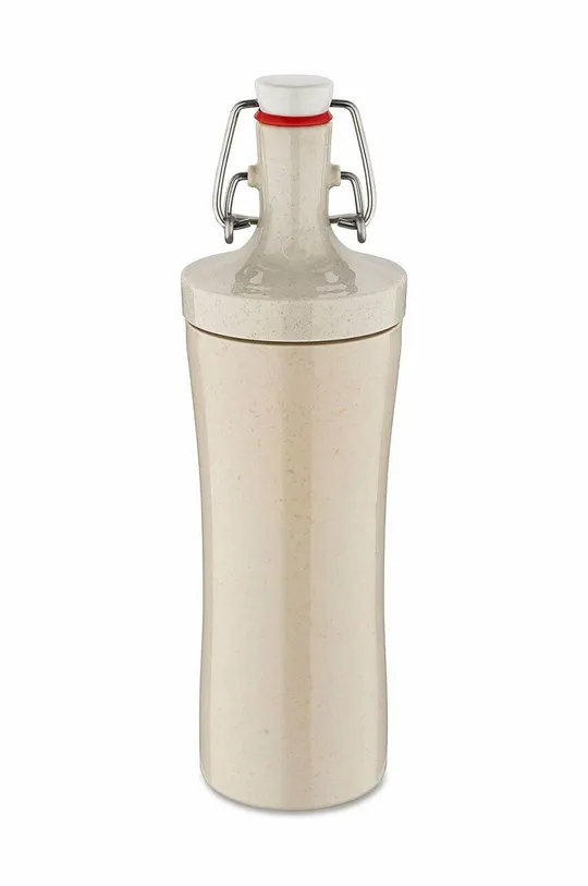 beżowy Koziol butelka na wodę Oase Organic Nature 425 ml Unisex