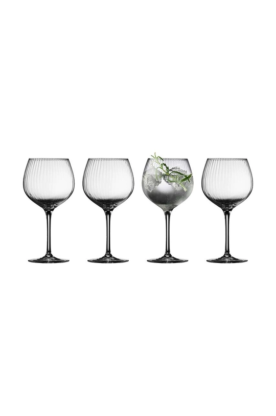 transparentna Komplet kozarcev za vino Lyngby Palermo 4-pack Unisex