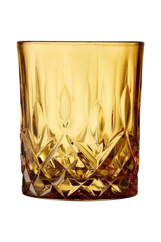 Lyngby whiskys pohár készlet Sorrento 4 db sárga