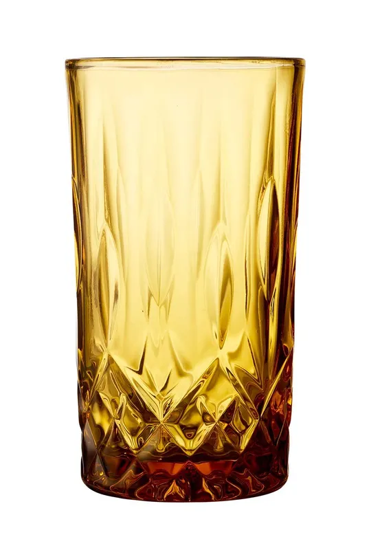 Lyngby zestaw szklanek Sorrento 4-pack żółty