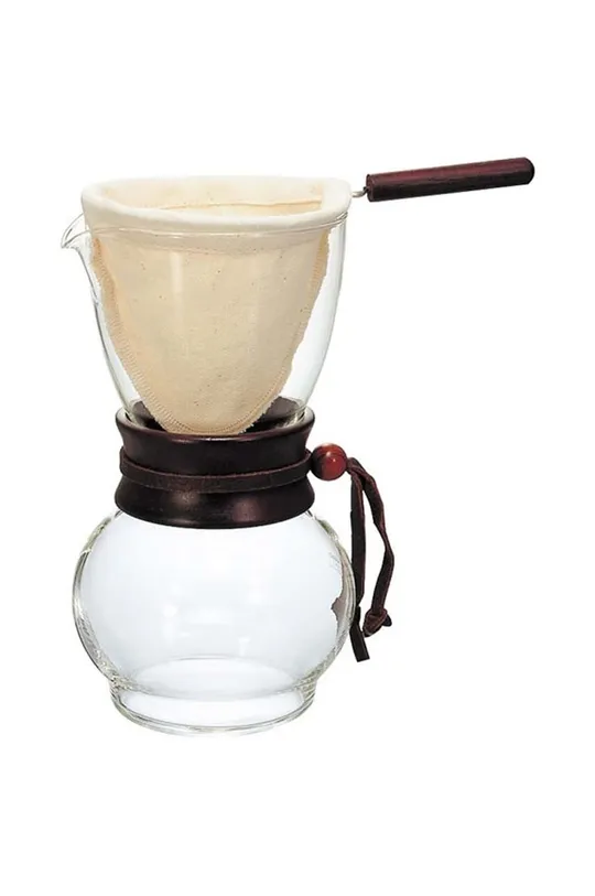 viacfarebná Sada na varenie kávy s prepadom Hario Woodneck Drip Pot 3 Cup Unisex