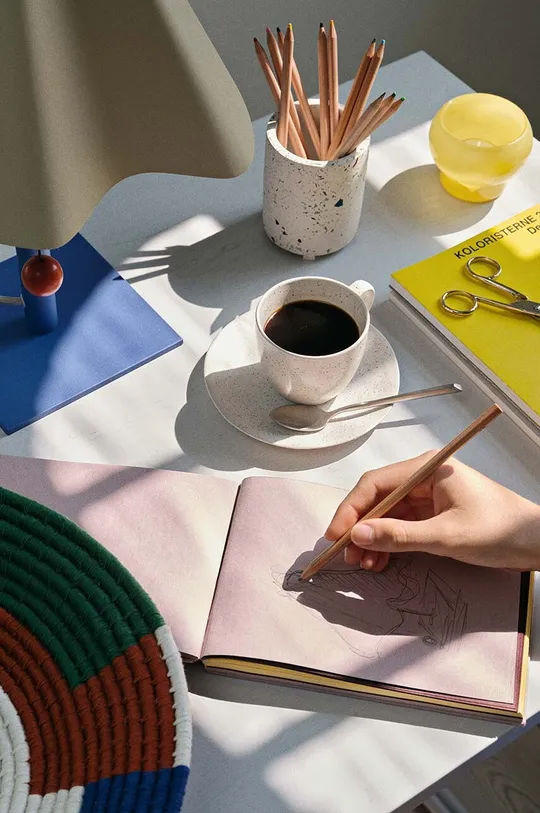 Чашечка с блюдцем Broste Copenhagen Vanilla  Высокотемпературная керамика