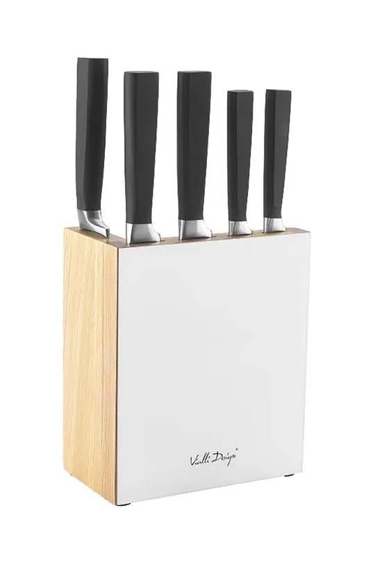 viacfarebná Sada nožov s organizérom Vialli Design Unisex
