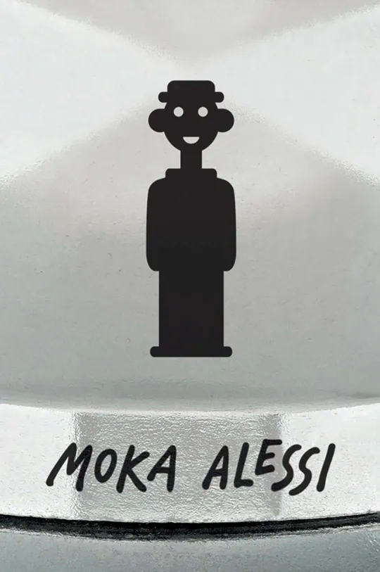 Alessi kávéskanna Moka Alessi 3tz  alumínium, hőre lágyuló gyanta