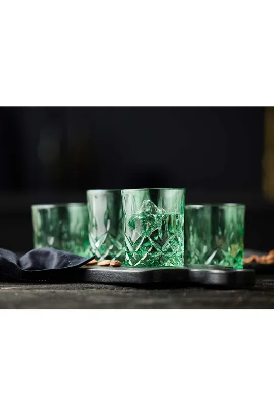 πράσινο Ποτήρι ουίσκι Lyngby 4-pack