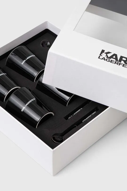 crna Set za kavu za 4 osobe Karl Lagerfeld