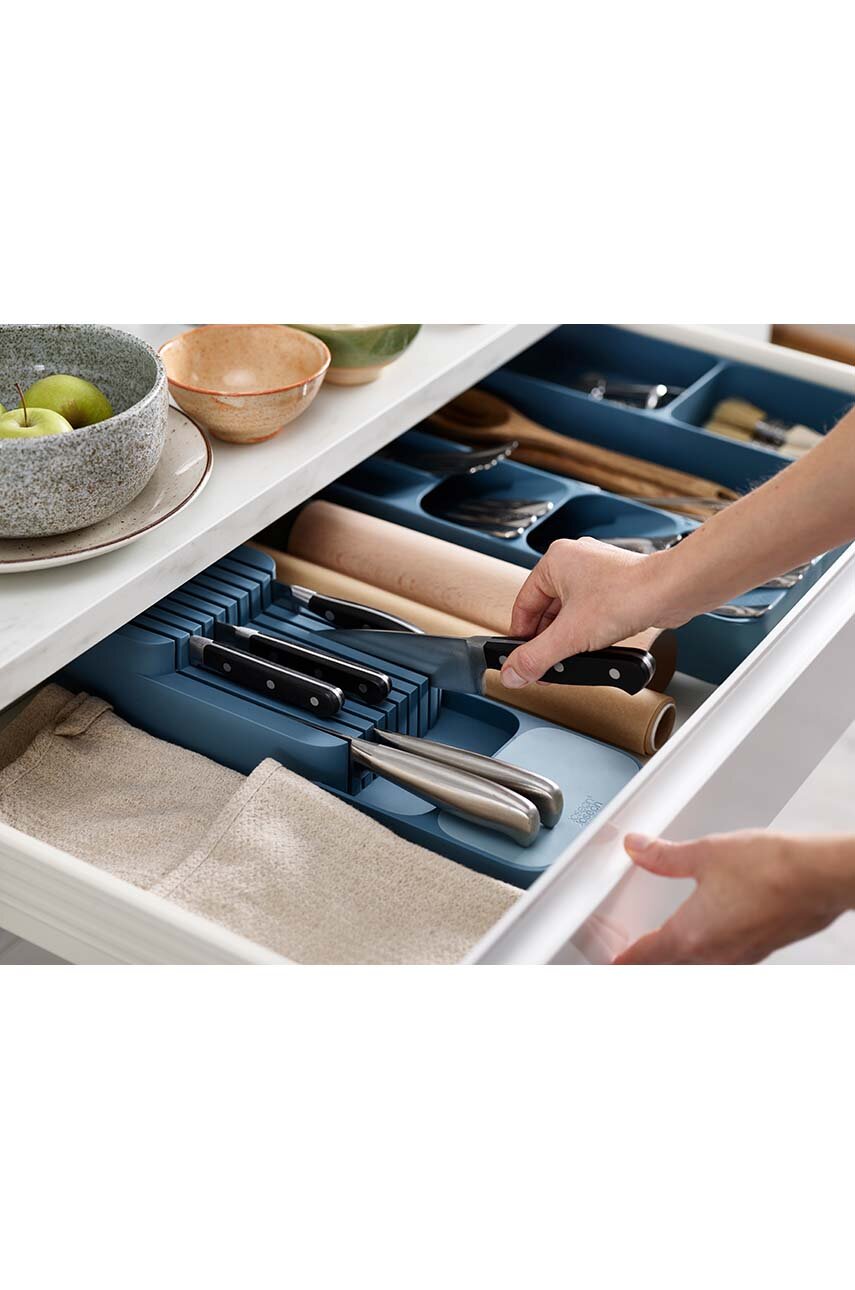 Organizer Cassetto Joseph Joseph Bianco Organizer Portaposate Joseph Joseph - Espandibile Da 29 A 48 Cm, 6 Scomparti, Plastica Bianca Joseph Joseph Drawerstore