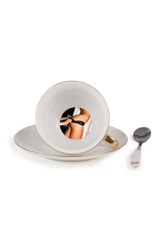 Šalica za kavu s tanjurićem Seletti Lady Tarin Guiltless šarena