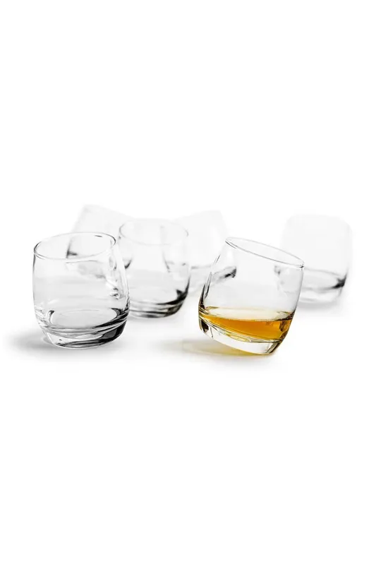 transparentny Sagaform zestaw szklanek do whisky Tumblers 6-pack Unisex