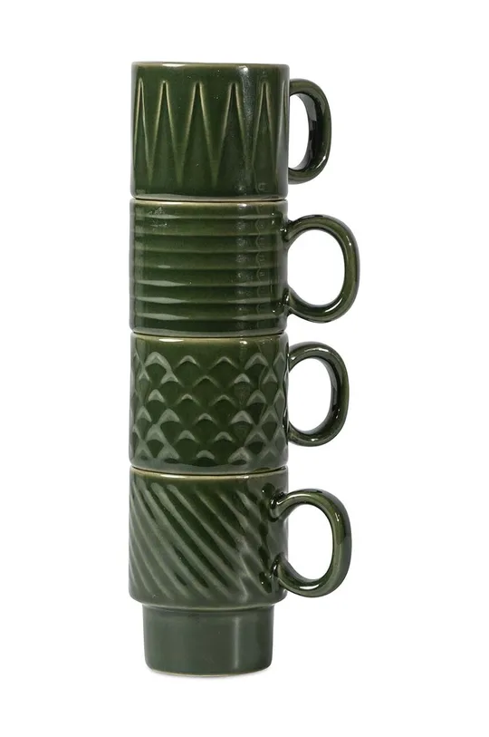 zöld Sagaform csésze szett Coffee & More 4 db Uniszex