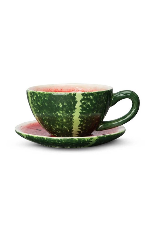 viacfarebná Šálka ​​s podšálkou Byon Watermelon Unisex