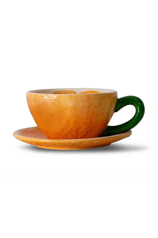 narančasta Šalica za kavu s tanjurićem Byon Mandarie Unisex