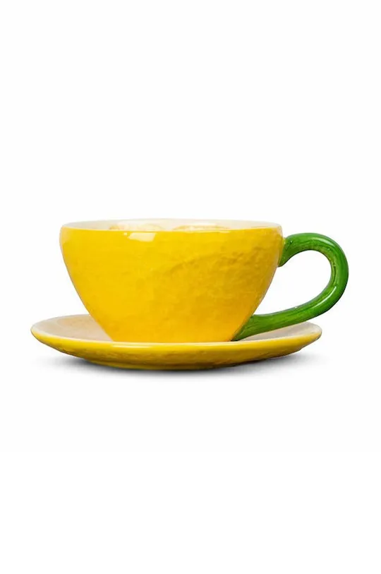 zlatna Šalica za kavu s tanjurićem Byon Lemon Unisex