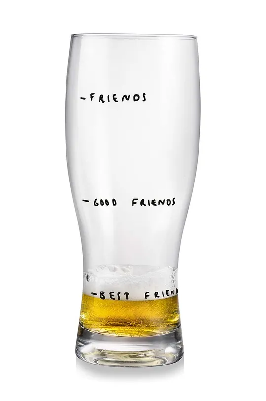 transparentna Vrč za pivo Donkey Glass of Friendship Unisex