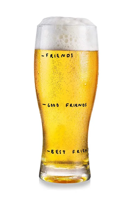 Vrč za pivo Donkey Glass of Friendship transparentna