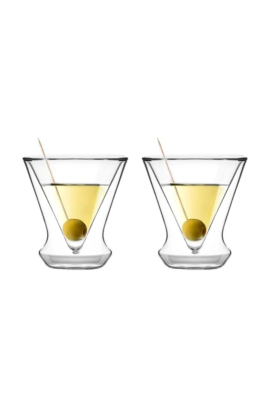 transparentna Komplet kozarcev za martini Vialli Design Soho 2-pack Unisex