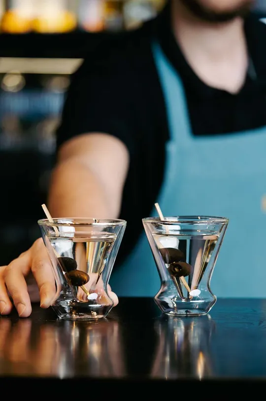 priesvitná Sada pohárov na martini Vialli Design Soho 2-pak