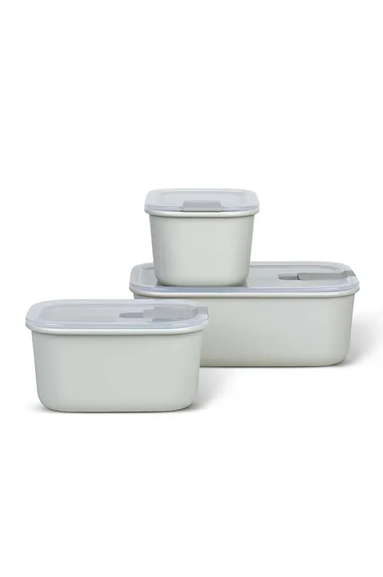 bianco Mepal set contenitori portaoggetti con coperchio EasyClip 2 x 450 ml, 1 L pacco da 3 Unisex
