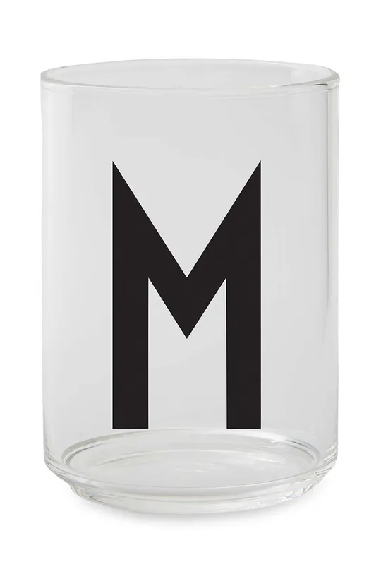 transparentny Design Letters szklanka Personal Drinking Glass Unisex