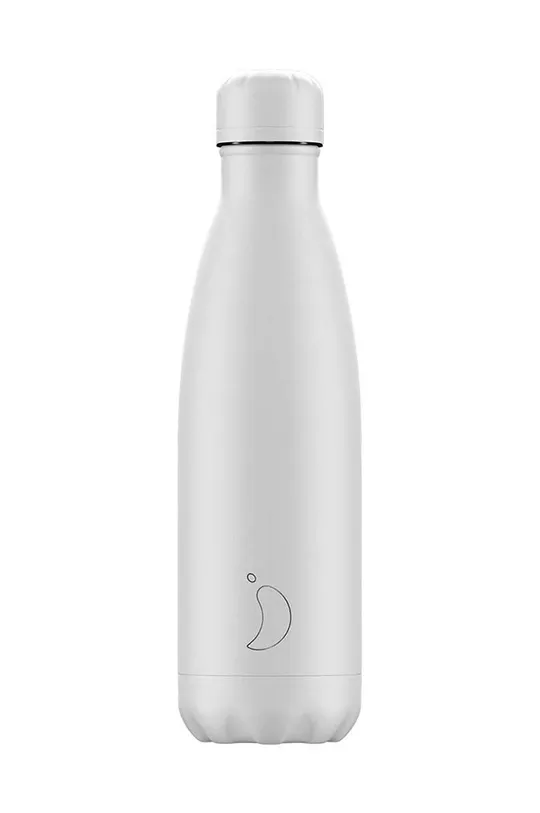biela Termo fľaša Chillys Monochrome 500ml Unisex