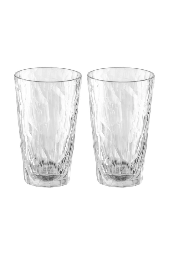 transparentny Koziol zestaw szklanek Club No.6 Superglas 2-pack Unisex