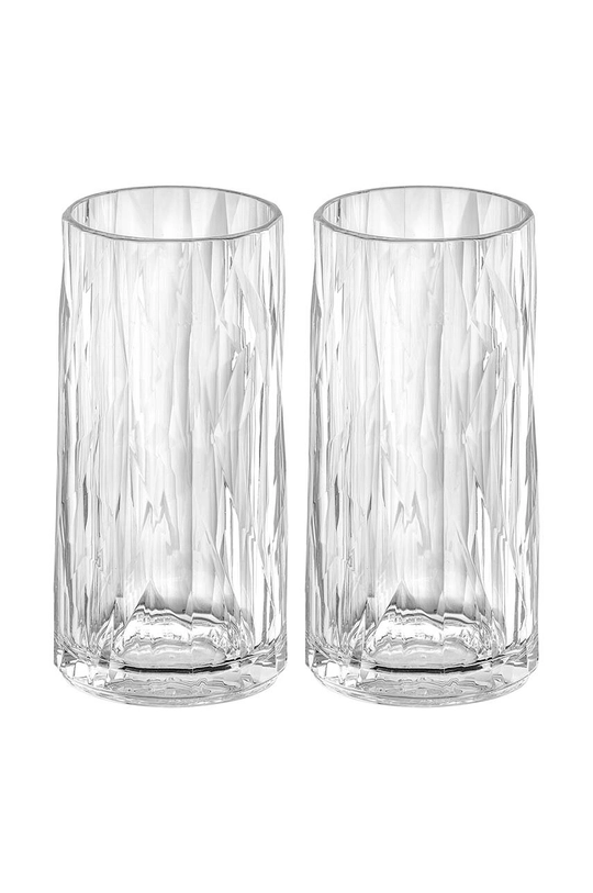 transparentny Koziol zestaw szklanek Club No.8 Superglas 2-pack Unisex