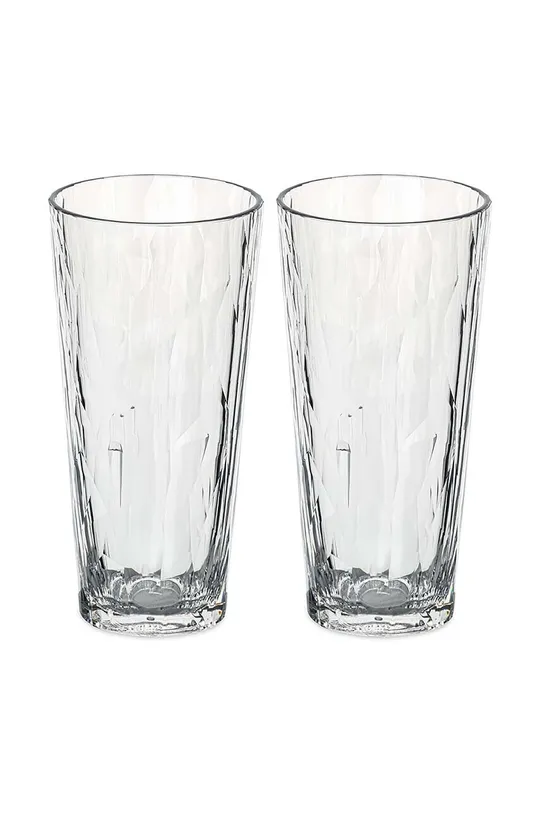 transparente Koziol set bicchieri Superglas pacco da 2 Unisex