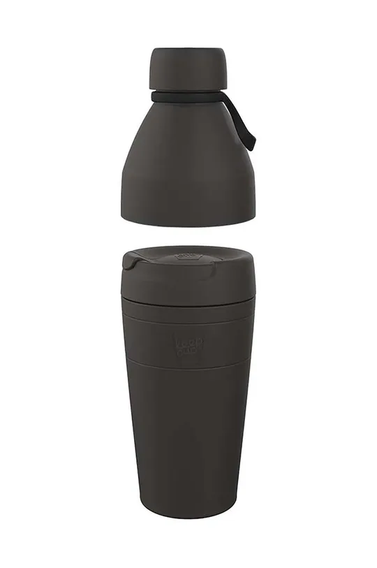 μαύρο Θερμικό μπουκάλι KeepCup Helix Thermal Kit 3v1 454 ml Unisex