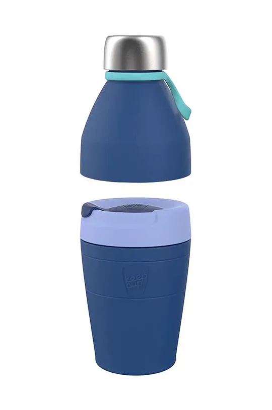 μπλε Θερμικό μπουκάλι KeepCup Helix Thermal Kit 3v1 340 ml Unisex