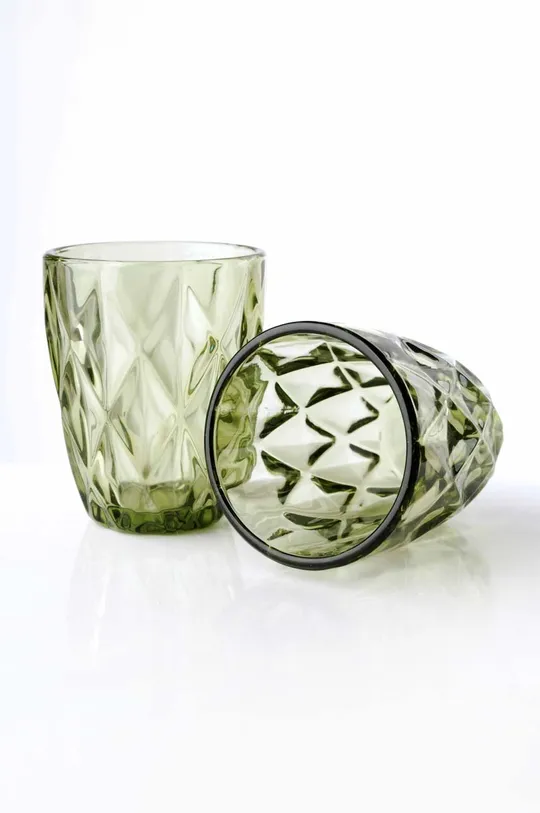 Набор стаканов Affek Design Elise Green 250 ml 6 шт зелёный