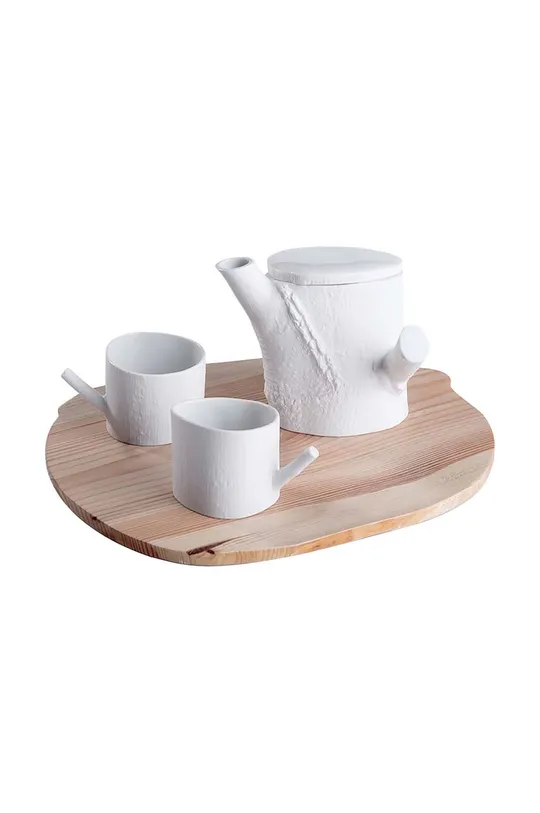 bijela Set za čaj za 2 osobe Ćmielów Natura 4-pack Unisex