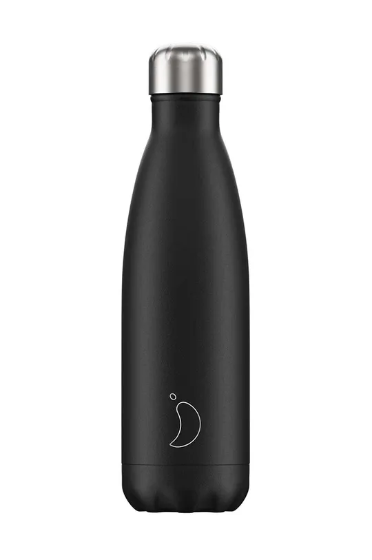 μαύρο Θερμικό μπουκάλι Chillys Monochrome 500 ml Unisex
