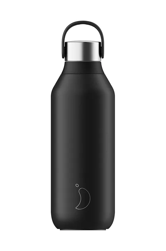 μαύρο Θερμικό μπουκάλι Chillys Series 2 500 ml Unisex
