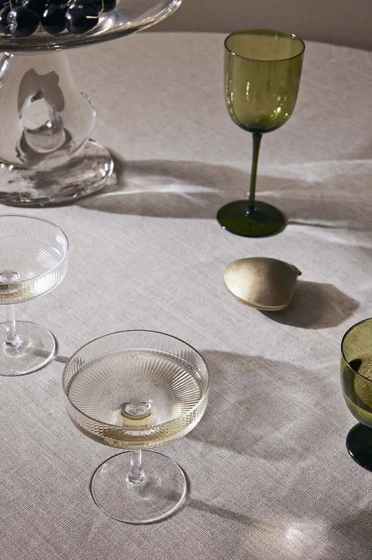 Ποτήρι σαμπάνιας ferm LIVING Ripple Champagne 2-pack 100% Φυσημένο γυαλί