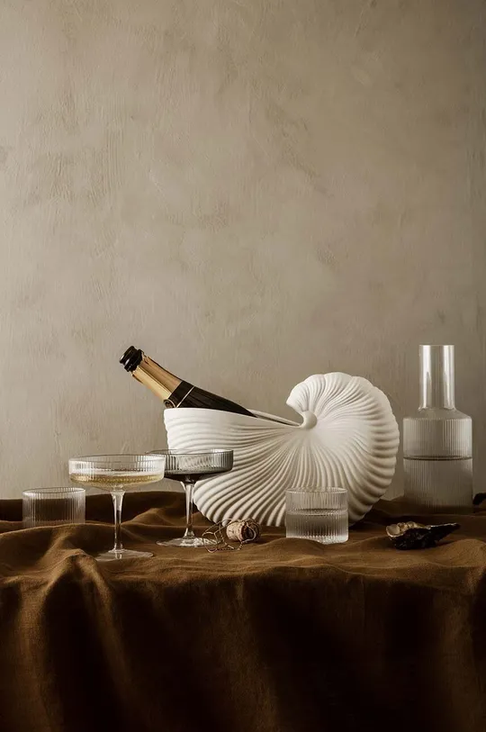 Pohár na šampanské ferm LIVING Ripple Champagne 2-pak