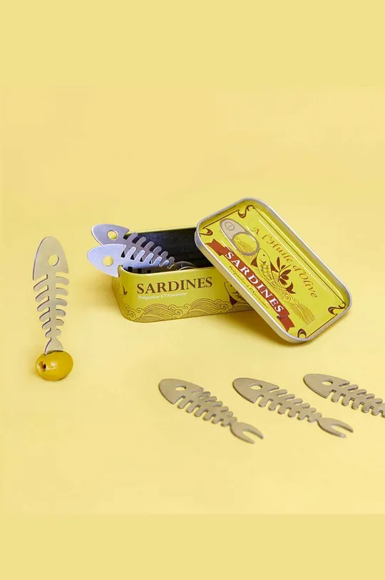 multicolor Balvi zestaw widelców do przekąsek Sardines 6-pack