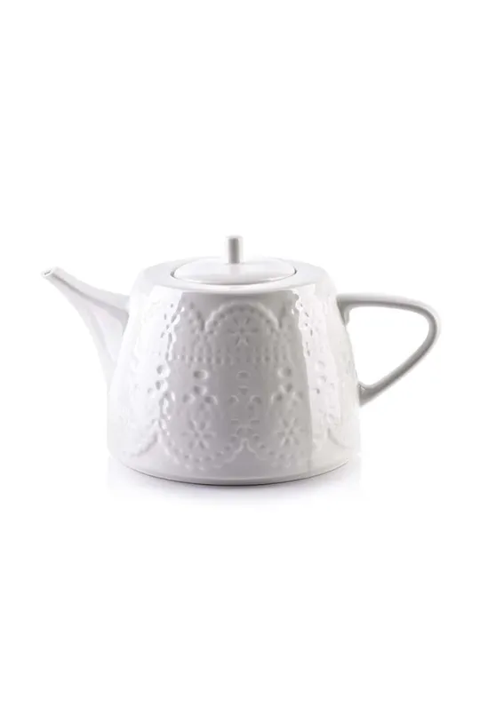 biały Affek Design dzbanek do herbaty Koronka Unisex