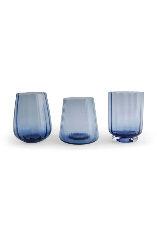 Sada pohárov S|P Collection Linea 430 ml 4-pak modrá