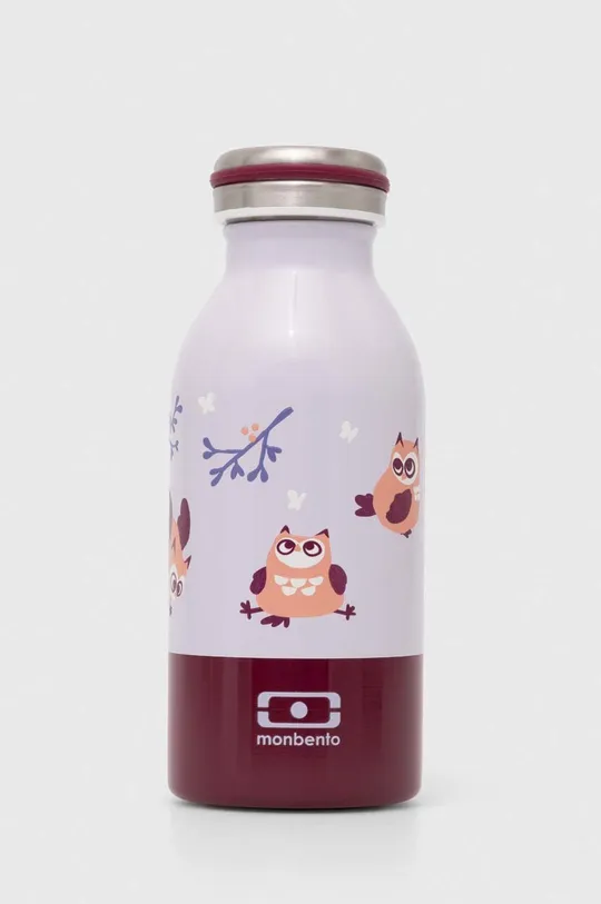 πολύχρωμο Θερμικό μπουκάλι Monbento Owl Cooly Graphic 350 ml Unisex