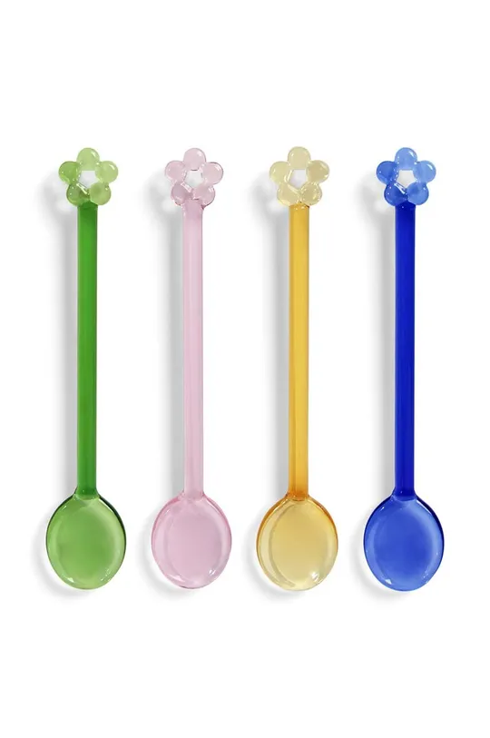 multicolor &k amsterdam zestaw łyżeczek Spoon Daisy 4-pack Unisex