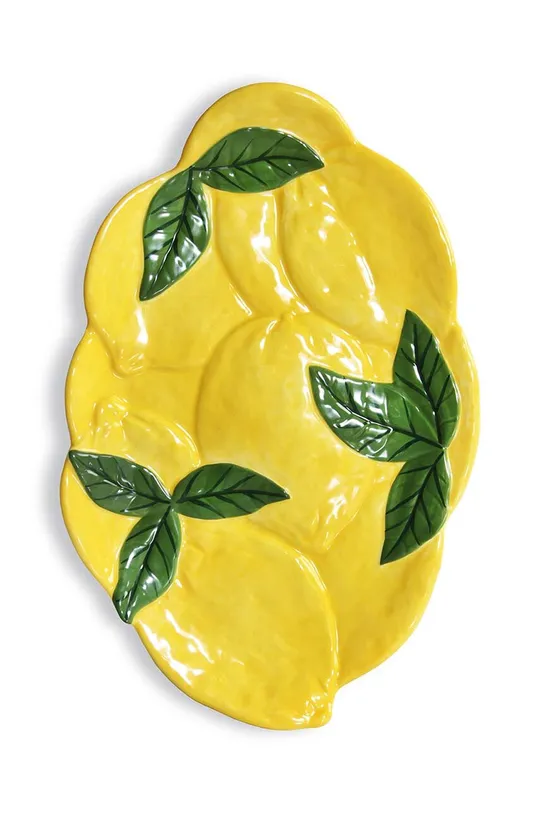 żółty &k amsterdam talerz Plate Lemon Unisex