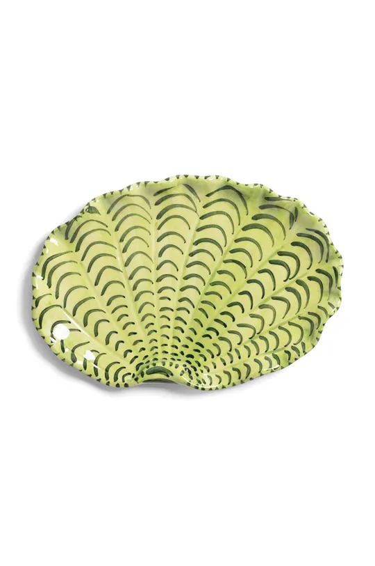 zelená Servírovací tanier &k amsterdam Plate Shellegance Unisex