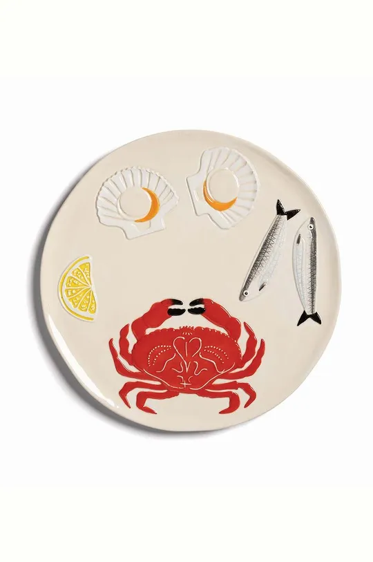 мультиколор Тарелка &k amsterdam Platter de la mer crab Unisex