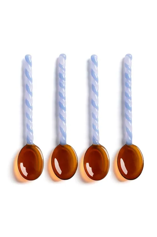 multicolor &k amsterdam zestaw łyżeczek Spoon Duet Amber 4-pack Unisex