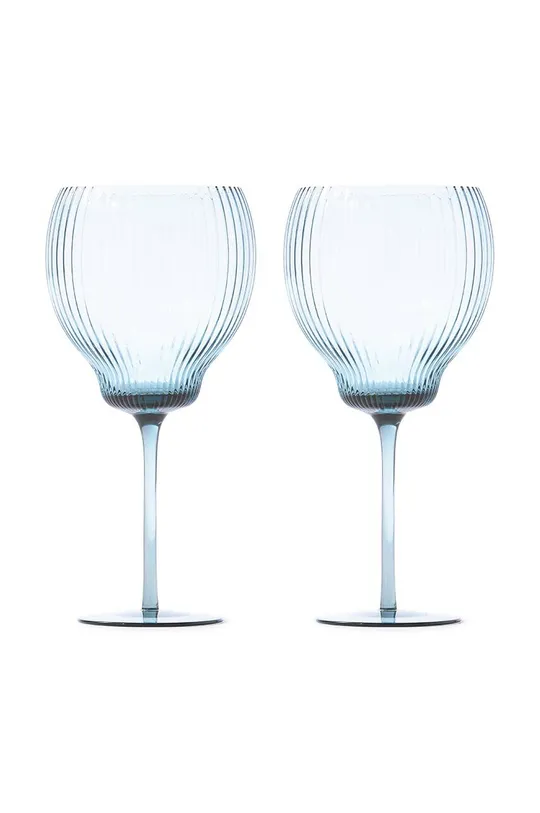 modrá Sada pohárov na víno Pols Potten Pum Wineglasses 700 ml Unisex