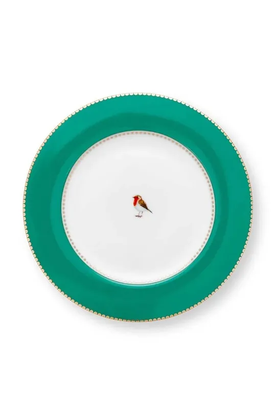 зелёный Набор тарелок Pip Studio Love Birds Emerald 6 шт Unisex
