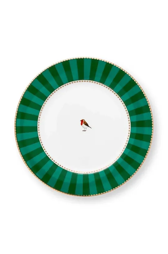 зелёный Набор тарелок Pip Studio Love Birds Stripes Eme 6 шт Unisex